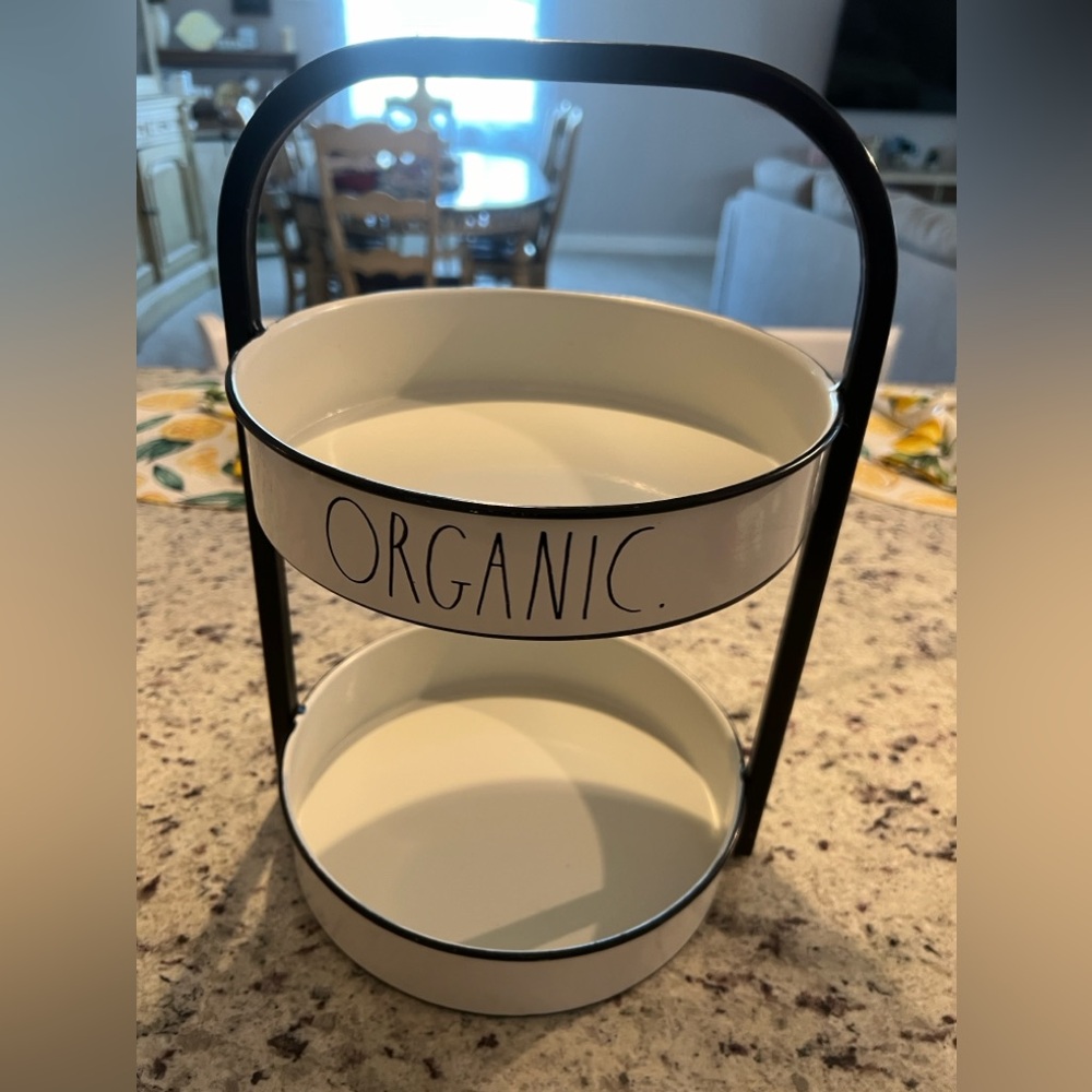 Rae Dunn 2 tier Farmhouse Basket